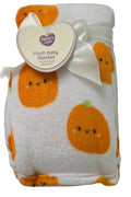 Parent’s Choice Plush Baby Blanket Pumpkin Print 30 x 36 Inches