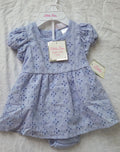 Baby Girl Blue Eyelet Dress – New with Tags