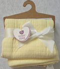 Parent’s Choice Yellow Knit Baby Blanket 30 × 40 in – New