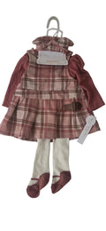 Baby Girl Pink Plaid Outfit Set
