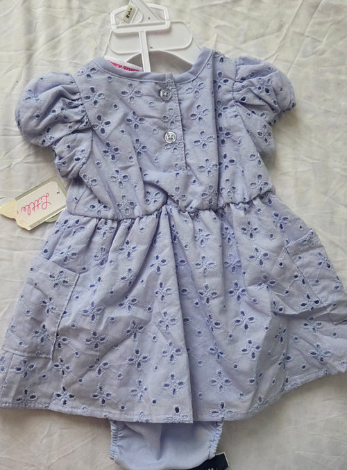 Baby Girl Blue Eyelet Dress – New with Tags