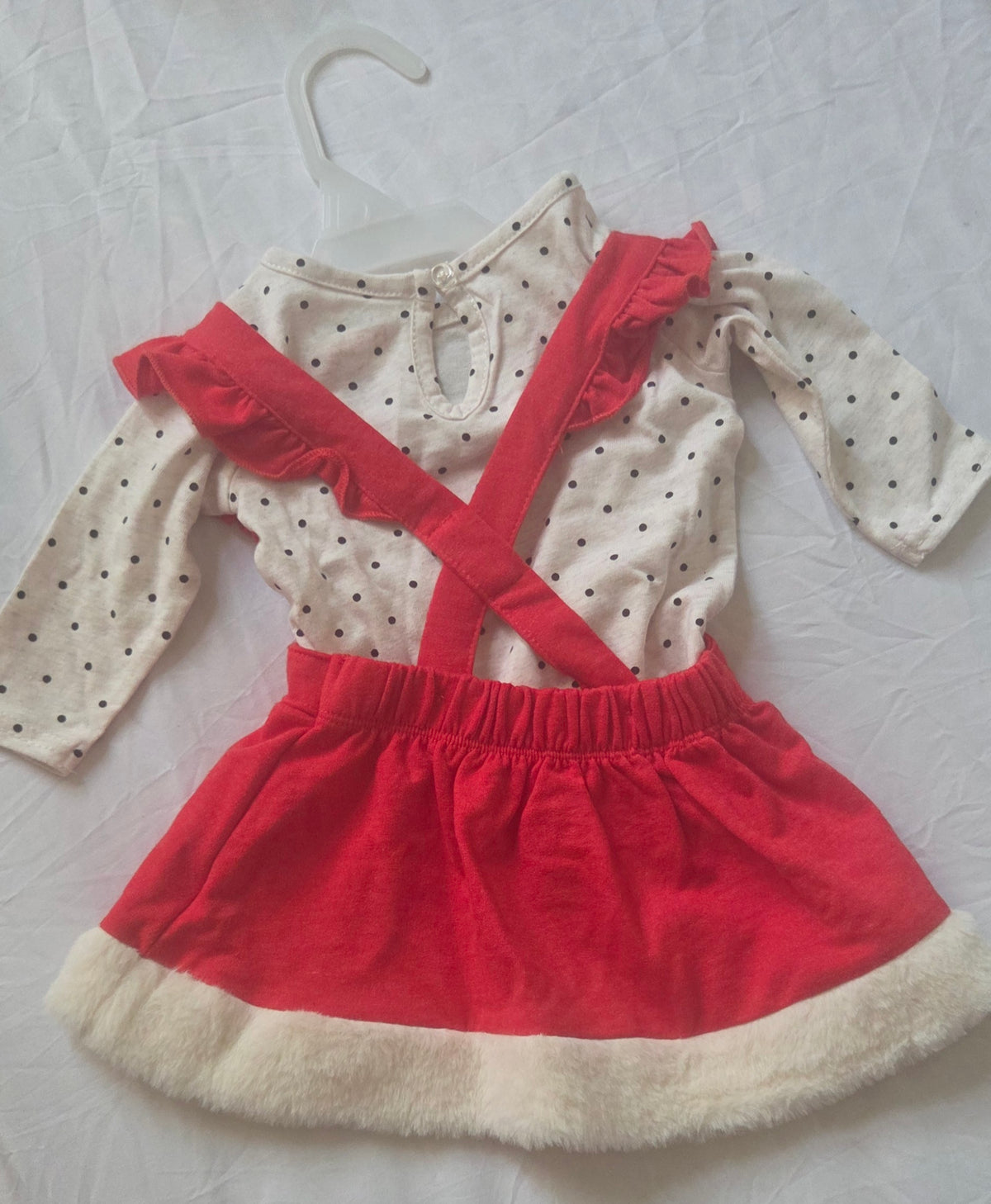 Minnie Mouse Baby Girls 2-Piece Red Skirt Outfit Set – New