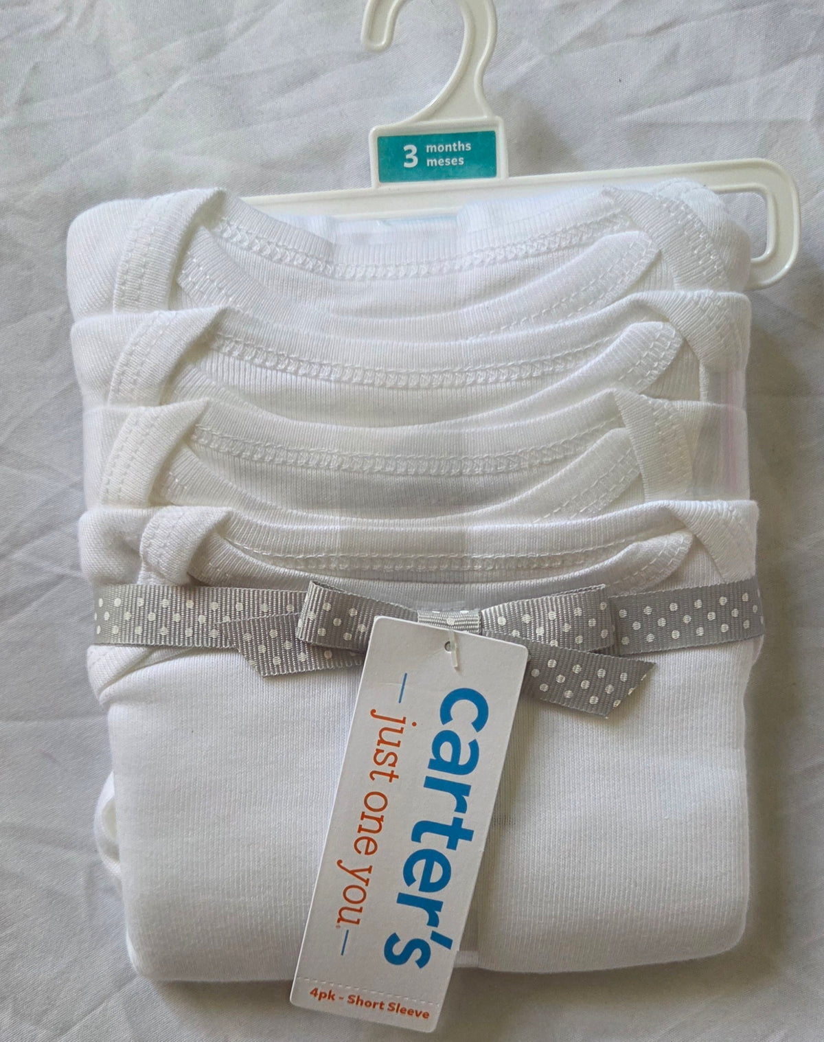 Carter’s Baby White Bodysuit Set – Size 3 Months – New