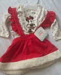 Minnie Mouse Baby Girls 2-Piece Red Skirt Outfit Set – New