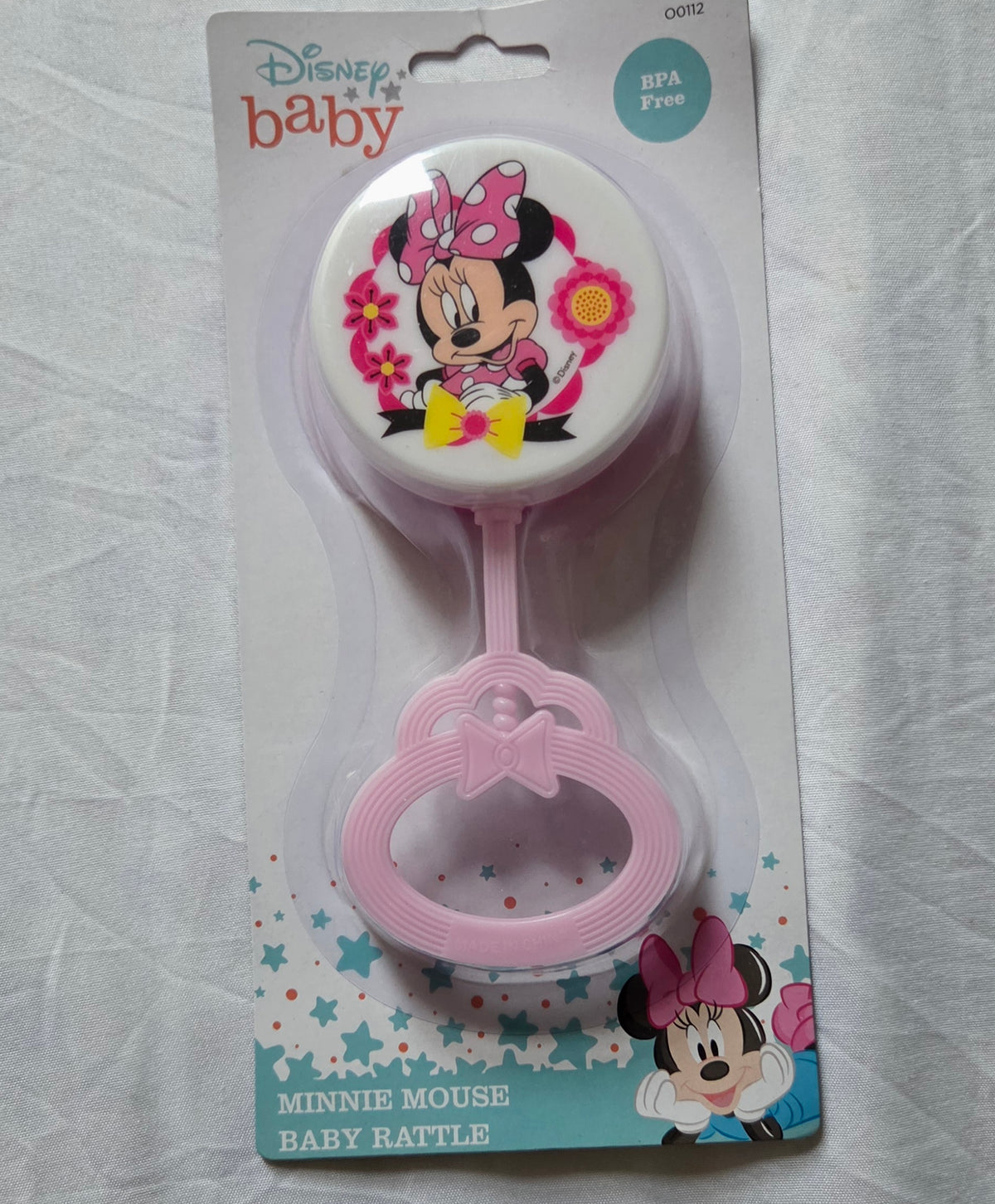 DISNEY Minnie mouse Baby Rattle toy-pink